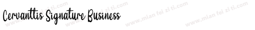 Cervanttis Signature Business Font字体转换